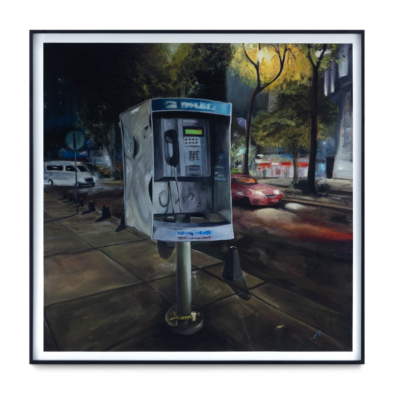 Teléfono Público De Noche Print