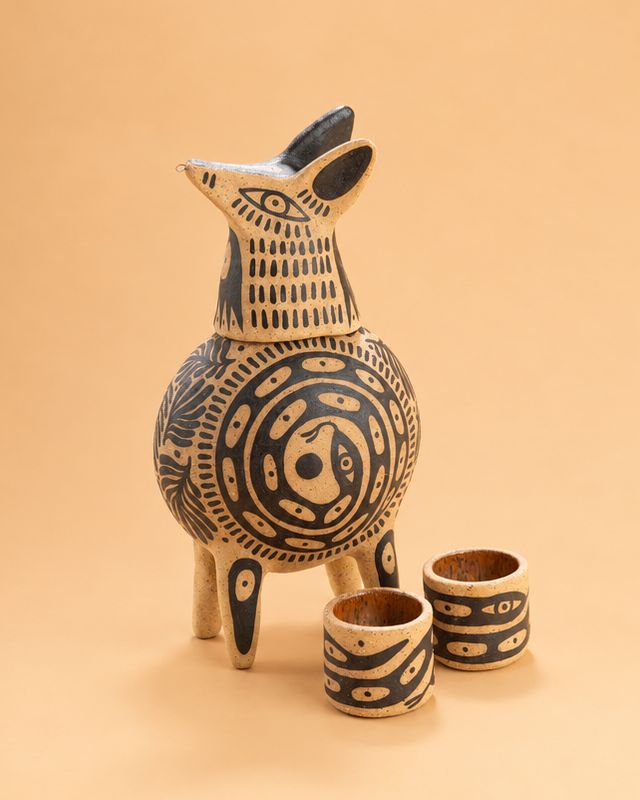 El Coyote Jarrón Mezcalero